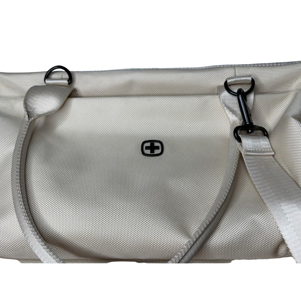 SWISSGEAR 1097 WEEKENDER TOTE TRAVEL BAG, IVORY, 10” W X 18” L X 13”H